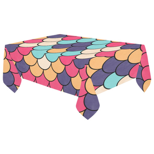 Mermaid Cotton Linen Tablecloth 60"x 104"