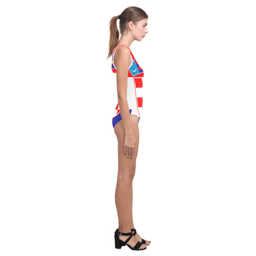CROATIA 2 Vest One Piece Swimsuit (Model S04)