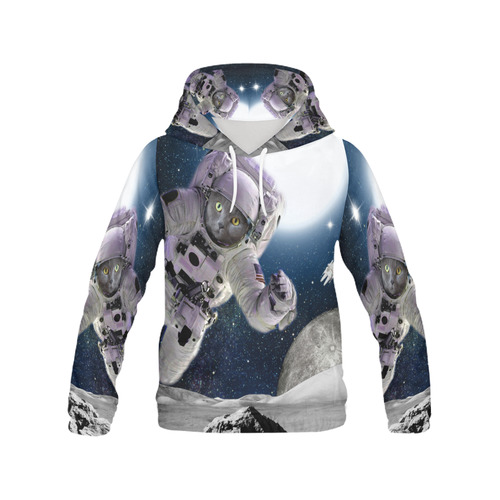 collage_cat invasion_gloriasanchez All Over Print Hoodie for Men (USA Size) (Model H13)
