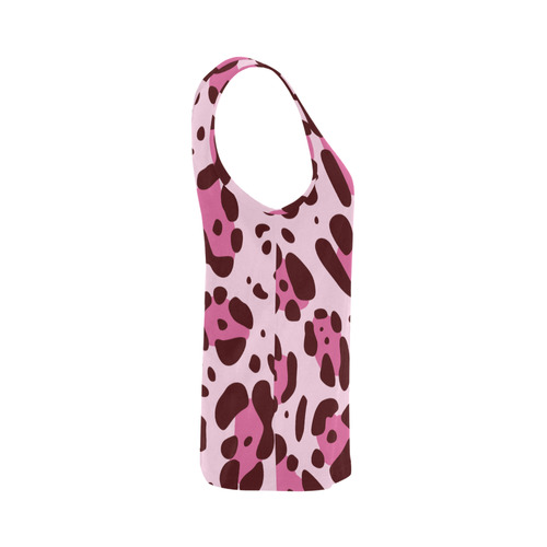 ART CAMOUFLAGE PINK All Over Print Tank Top for Women (Model T43)