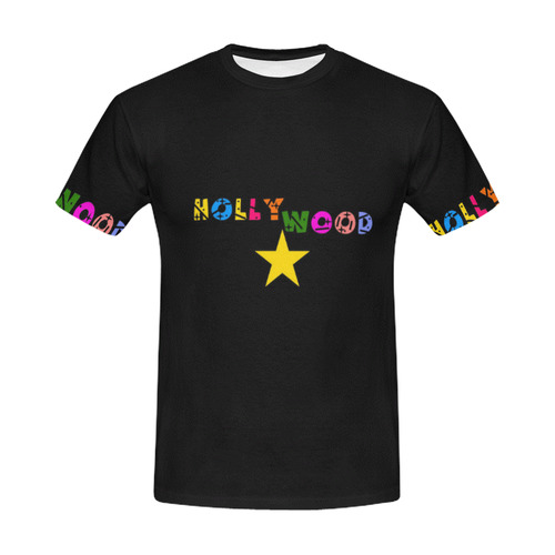 1 Hollywood by Popart Lover All Over Print T-Shirt for Men (USA Size) (Model T40)