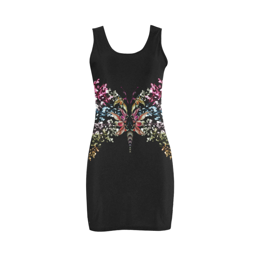 butterfly3 Black Medea Vest Dress (Model D06)