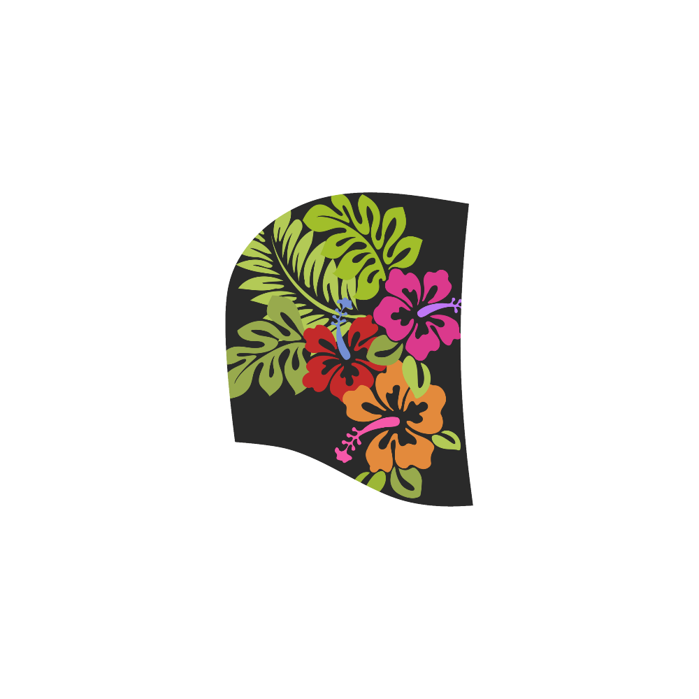 Tropical Hibiscus Flowers Bouquet All Over Print Sleeveless Hoodie for Women (Model H15)