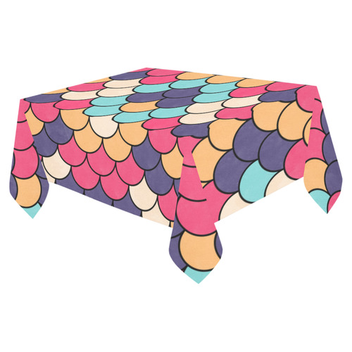 Mermaid Cotton Linen Tablecloth 52"x 70"