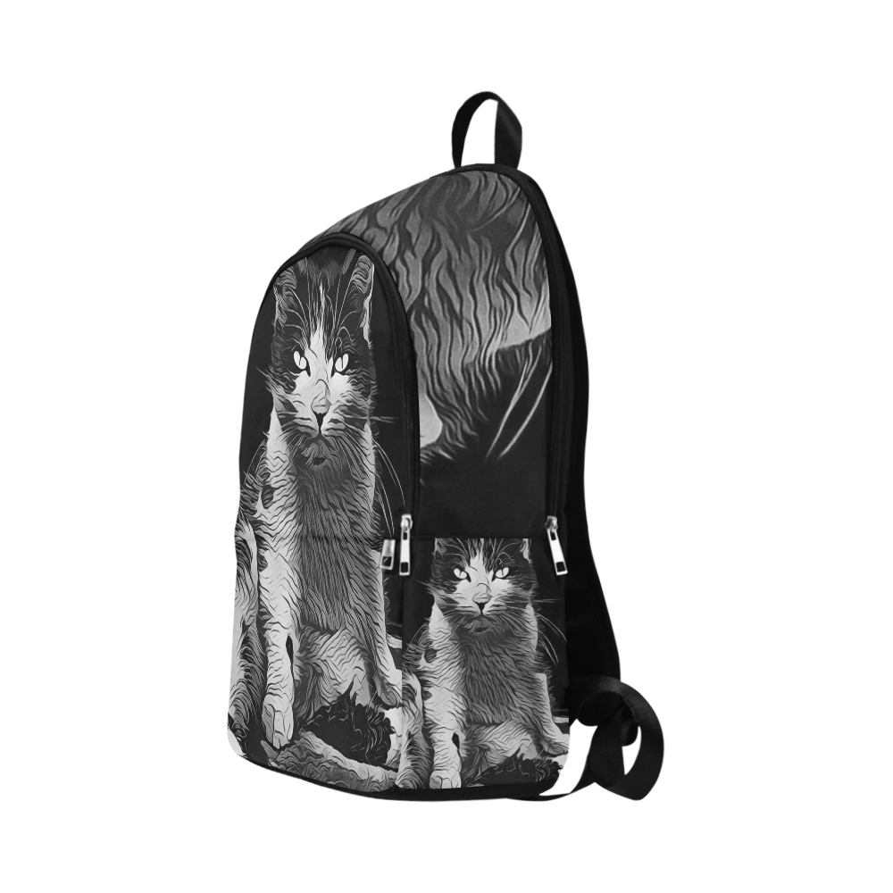 FUNNY CAT Fabric Backpack for Adult (Model 1659)