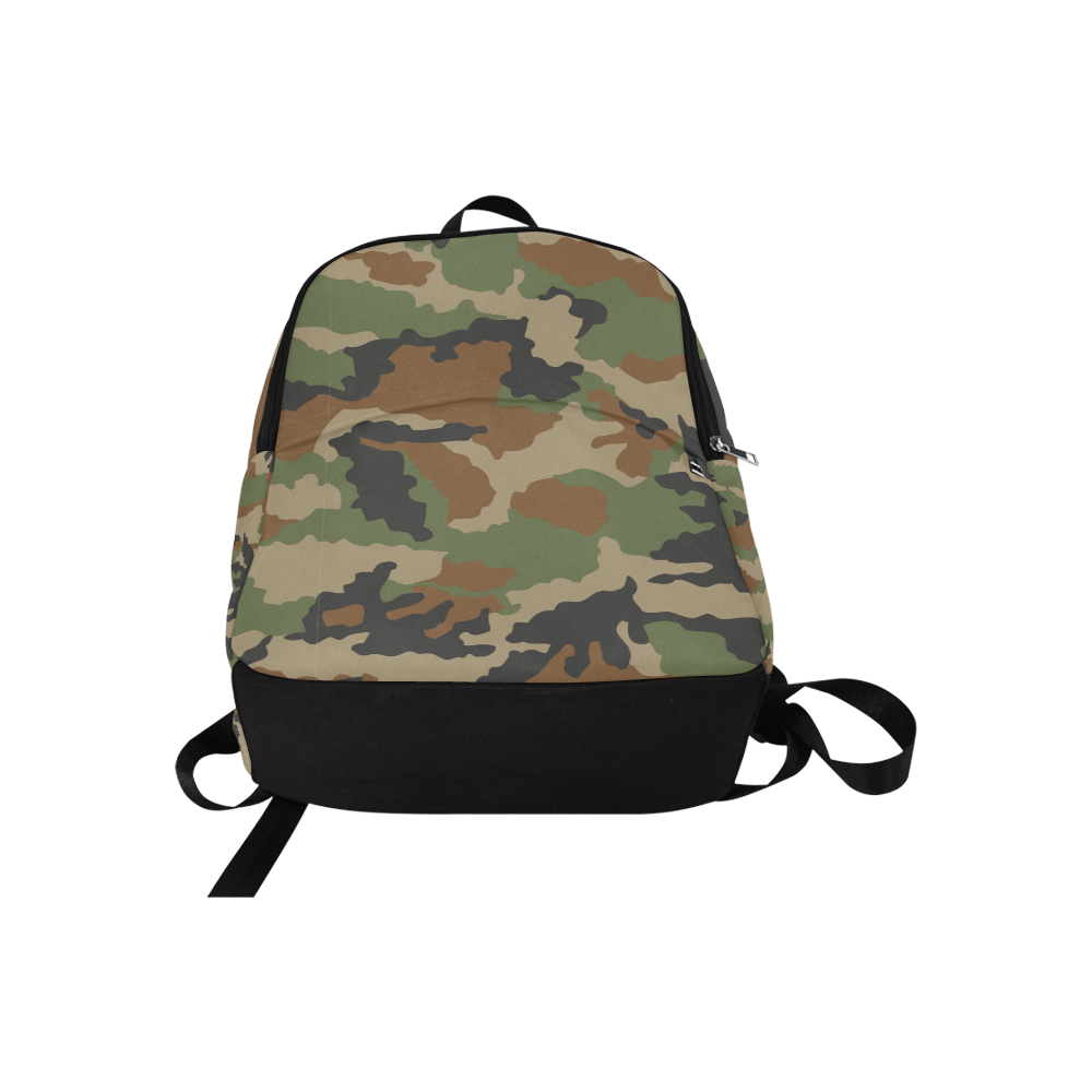 CAMOUFLAGE WOODLAND Fabric Backpack for Adult (Model 1659)