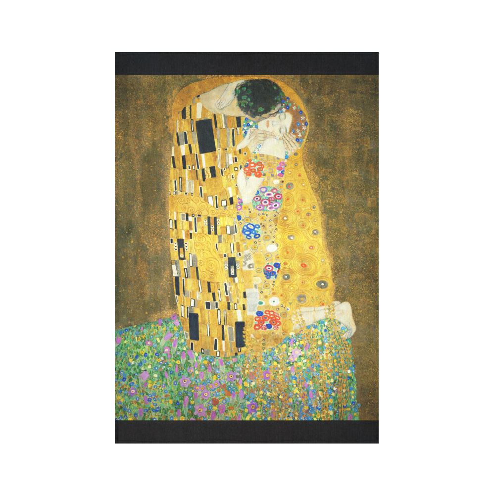 Gustav Klimt The Kiss Cotton Linen Wall Tapestry 60"x 90"