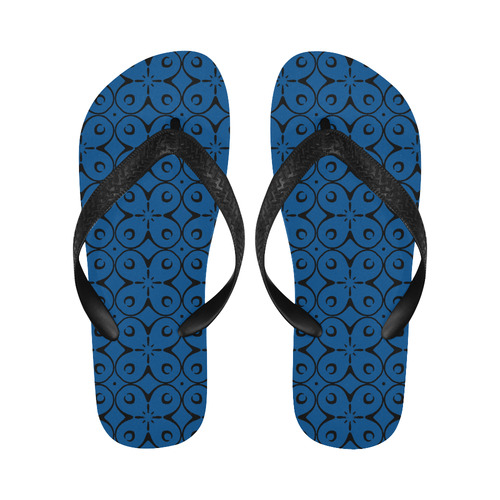 My Lucky Day Lapis Blue Flip Flops for Men/Women (Model 040)