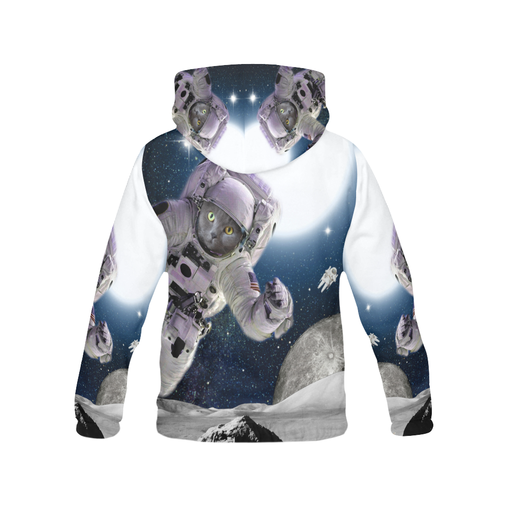 collage_cat invasion_gloriasanchez All Over Print Hoodie for Men (USA Size) (Model H13)