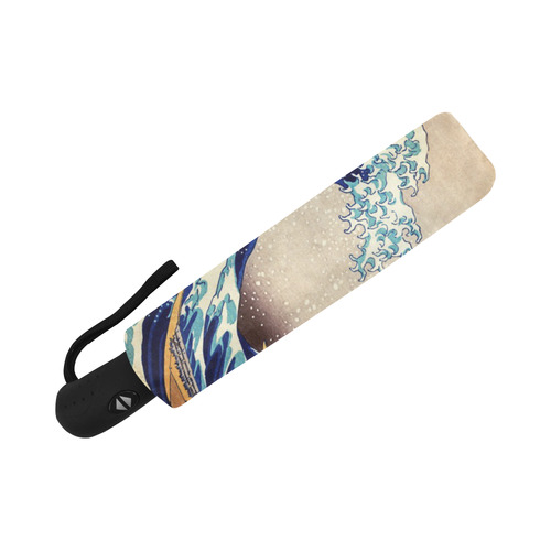 Great Wave Off Kanagawa Katsushika Hokusai Auto-Foldable Umbrella (Model U04)