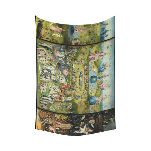 Hieronymus Bosch The Garden Of Earthly Delights Cotton Linen Wall Tapestry 90"x 60"