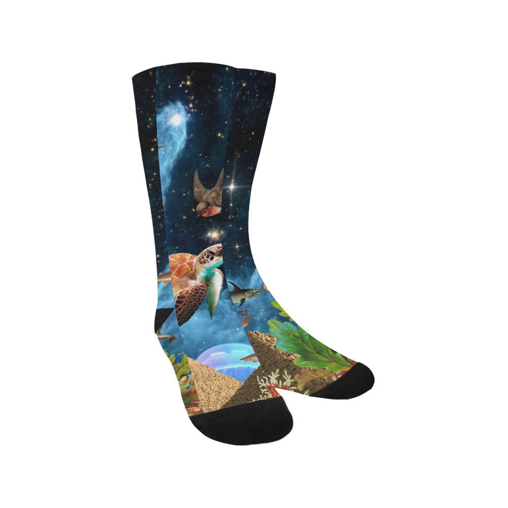 collage_heaven and Earth_ gloria sanchez1 Trouser Socks