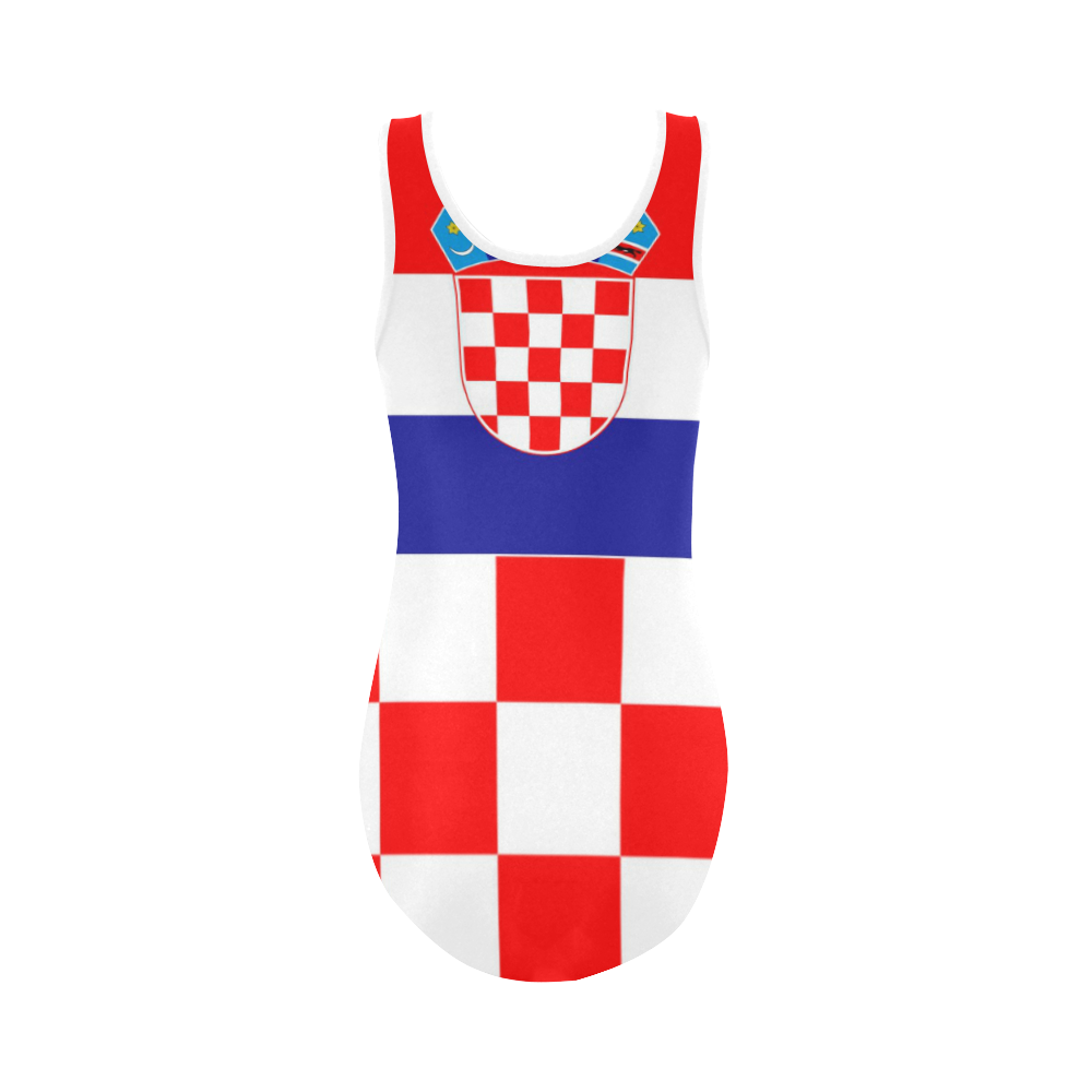 CROATIA 3 Vest One Piece Swimsuit (Model S04)