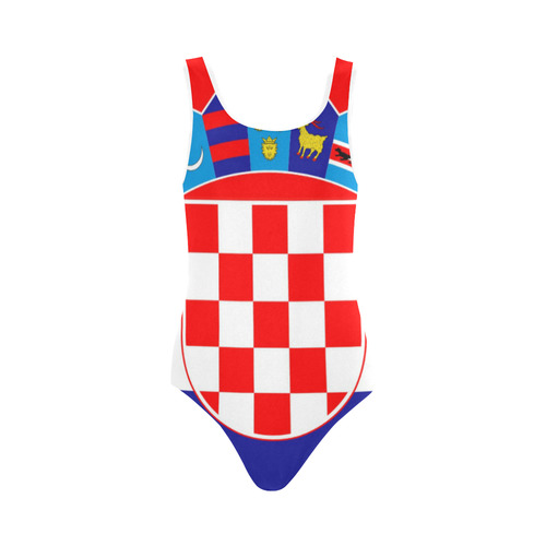CROATIA 2 Vest One Piece Swimsuit (Model S04)