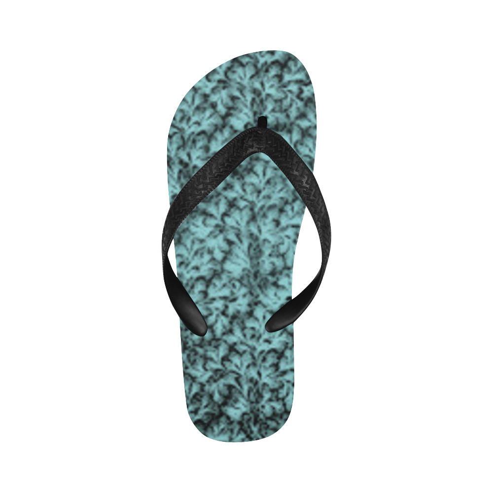 Island Paradise Leaf Flip Flops for Men/Women (Model 040)