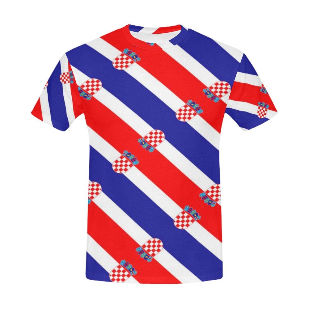 CROATIA All Over Print T-Shirt for Men (USA Size) (Model T40)
