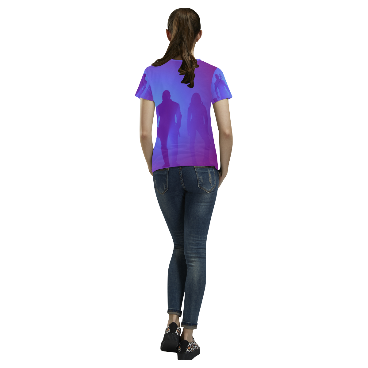 Purple Guardians All Over Print T-Shirt for Women (USA Size) (Model T40)