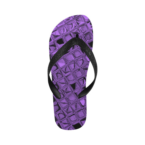 Metallic Purple Flip Flops for Men/Women (Model 040)