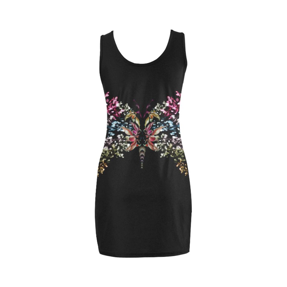 butterfly3 Black Medea Vest Dress (Model D06)