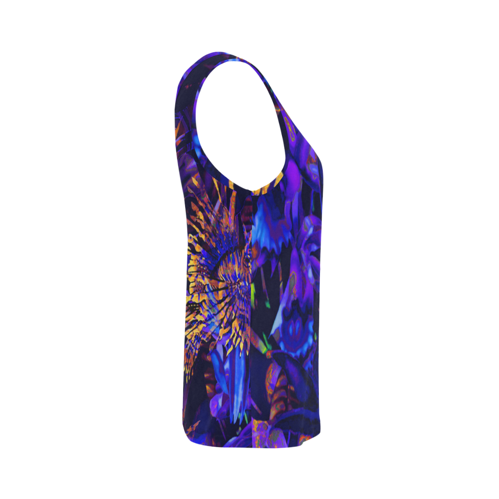 lionfish All Over Print Tank Top for Women (Model T43)