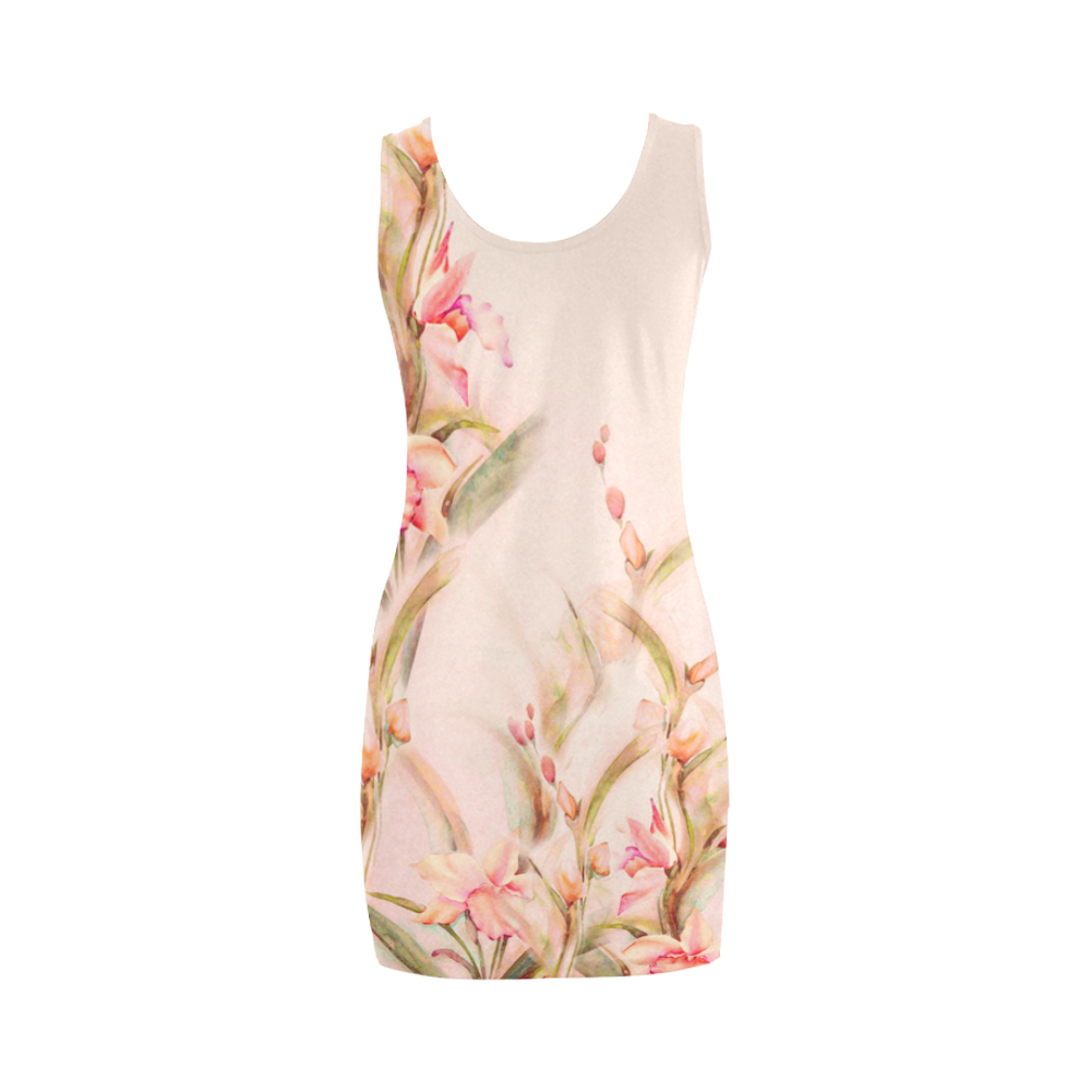 Peach Orchid Medea Vest Dress (Model D06)