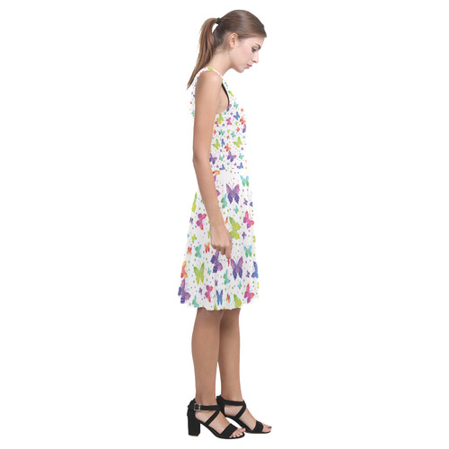 Colorful Butterflies Atalanta Casual Sundress(Model D04)