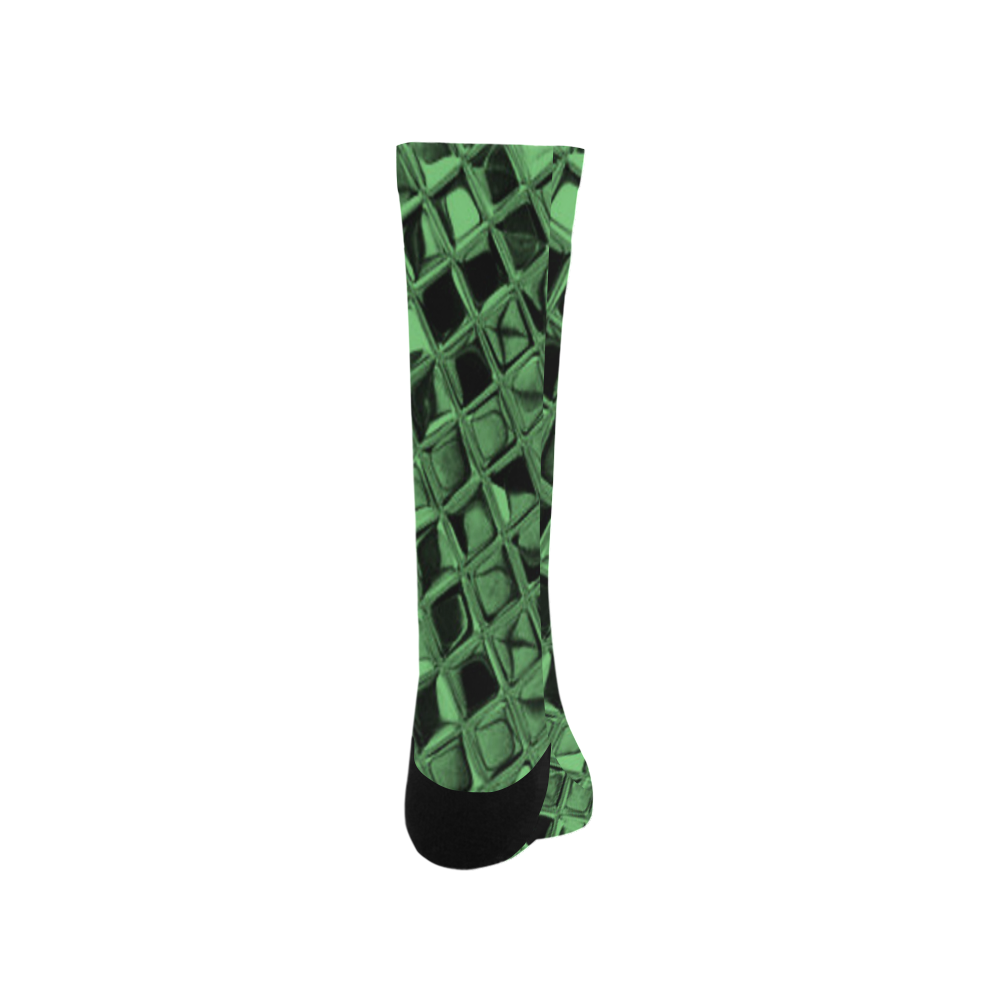 Metallic Summer Green Trouser Socks
