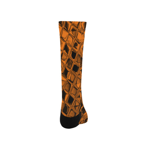 Metallic Orange Trouser Socks