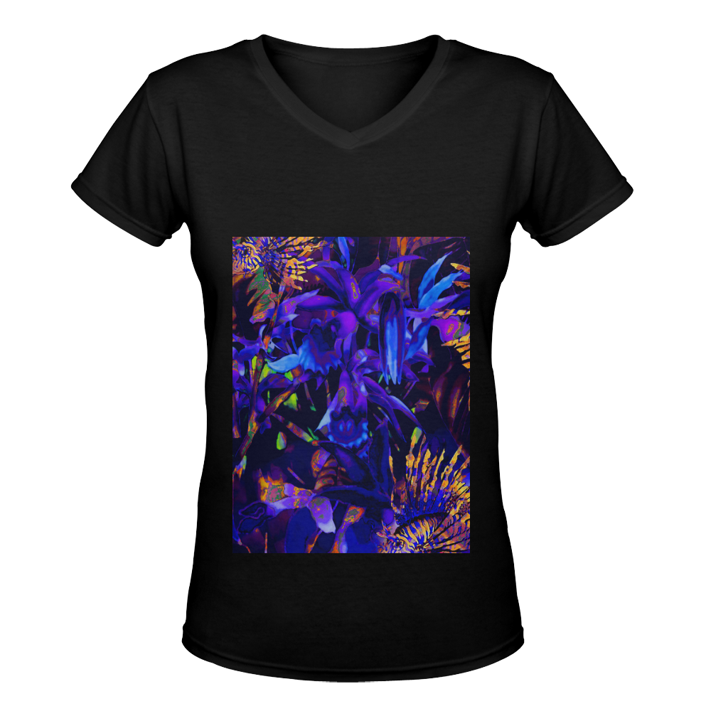 lionfish2 Women's Deep V-neck T-shirt (Model T19)