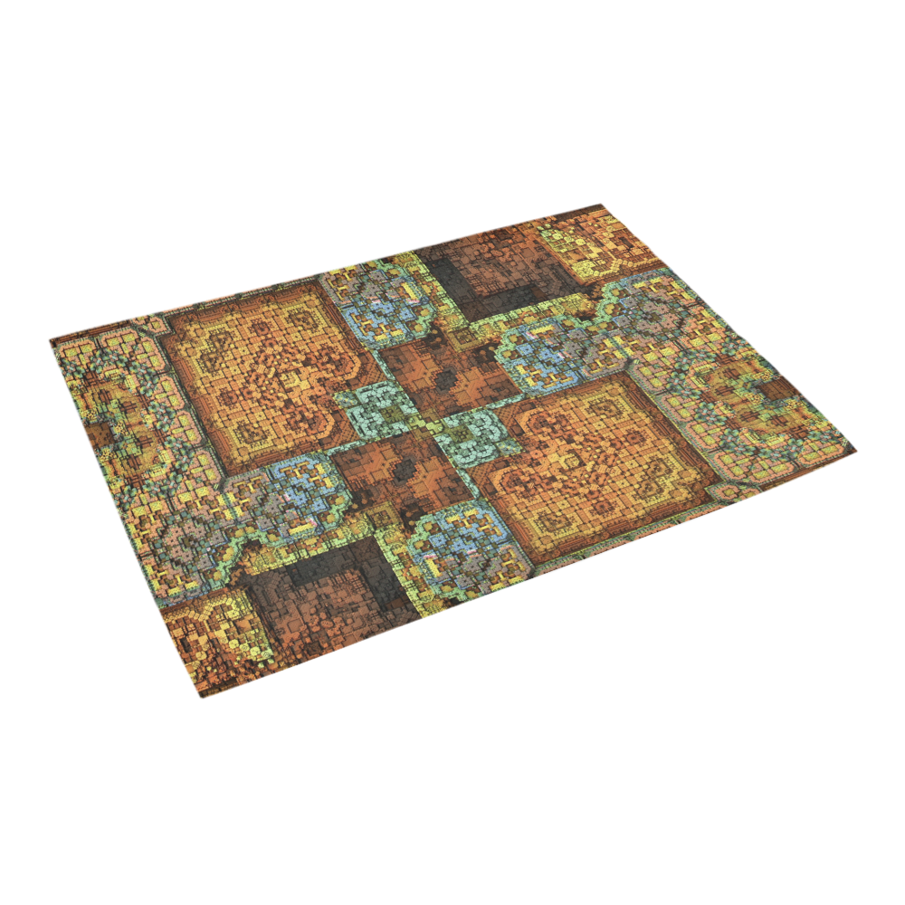 Patchwork Azalea Doormat 24" x 16" (Sponge Material)