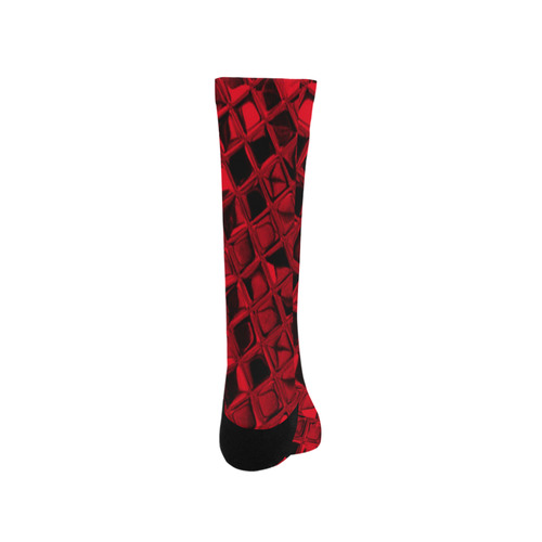Metallic Red Trouser Socks