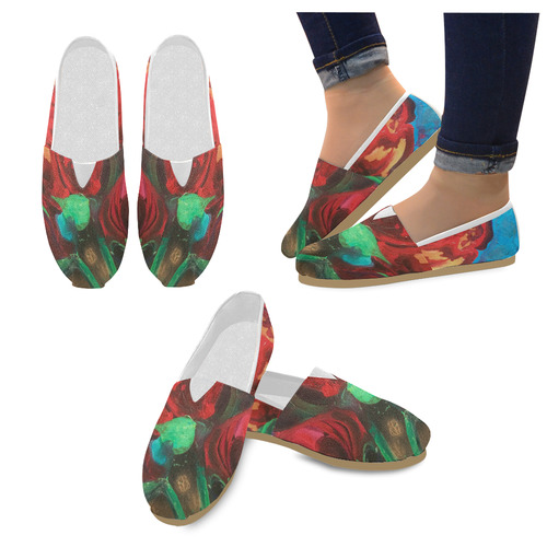 The Tulips Came Early Unisex Casual Shoes (Model 004)