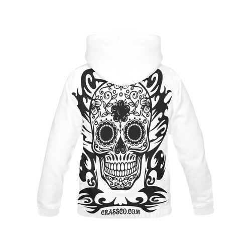 SKULL TRIBAL III All Over Print Hoodie for Men (USA Size) (Model H13)