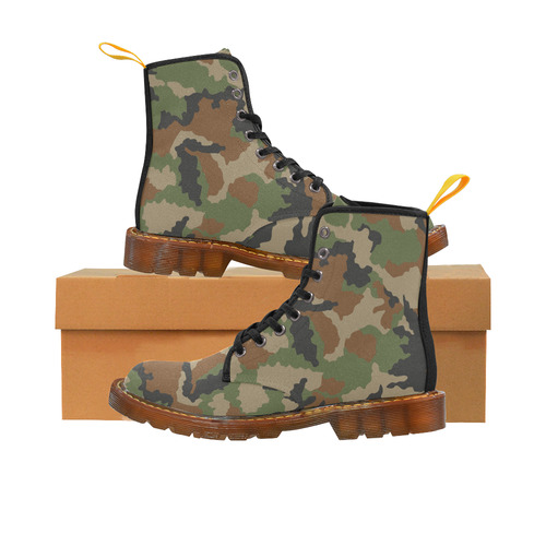 CAMOUFLAGE WOODLAND MILITARY Martin Boots For Men Model 1203H