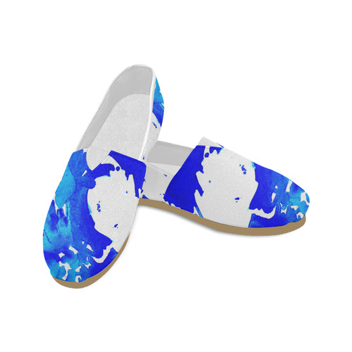 Save the water watercolor Unisex Casual Shoes (Model 004)
