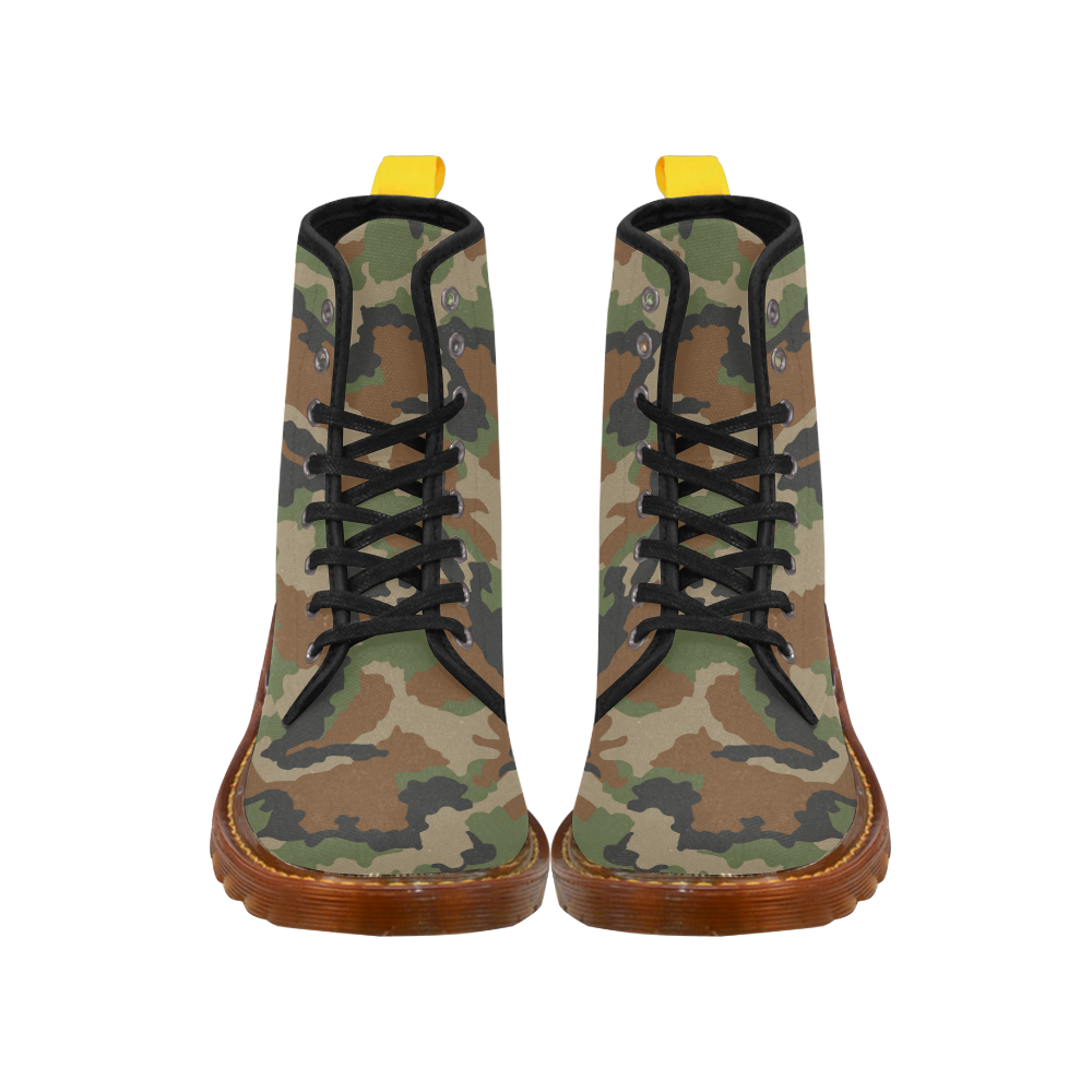 CAMOUFLAGE WOODLAND MILITARY Martin Boots For Men Model 1203H