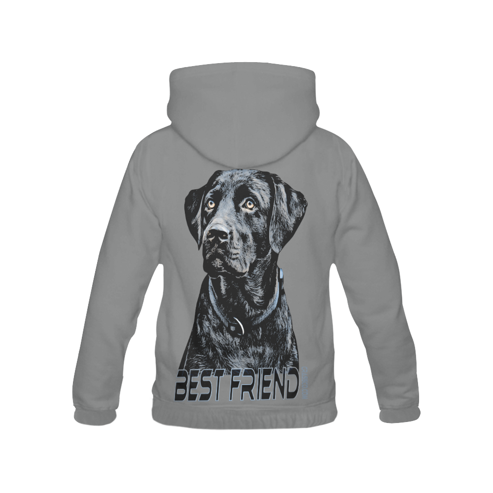 LABRADOR BEST FRIEND III All Over Print Hoodie for Men (USA Size) (Model H13)