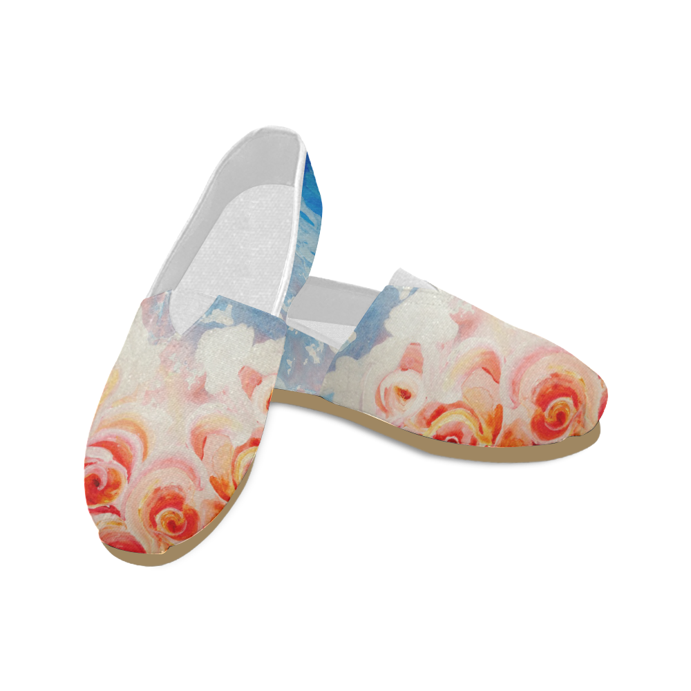 Roses Unisex Casual Shoes (Model 004)