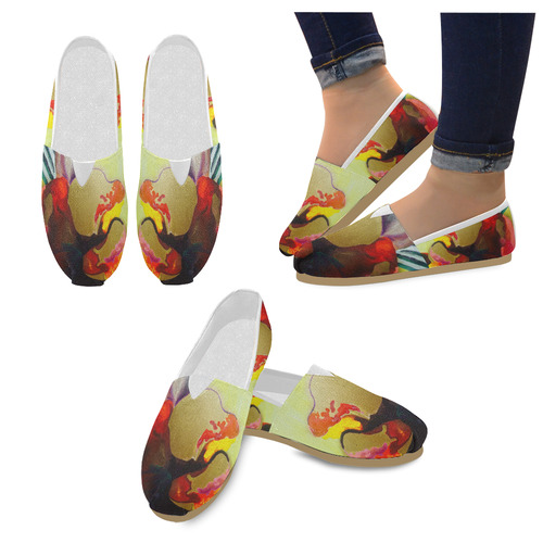 Burn the Flowers for Fuel Unisex Casual Shoes (Model 004)