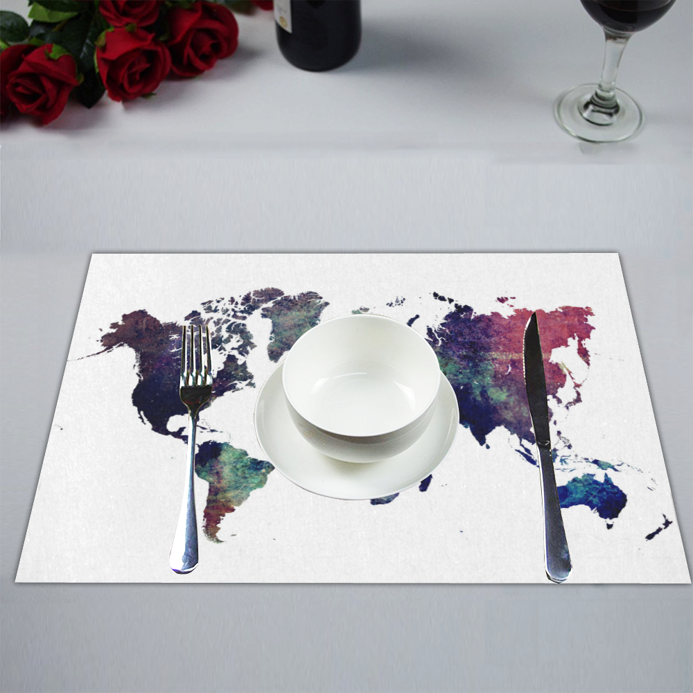 world map 12 Placemat 14’’ x 19’’