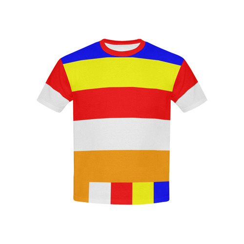 BUDDHIST FLAG 2 Kids' All Over Print T-shirt (USA Size) (Model T40)