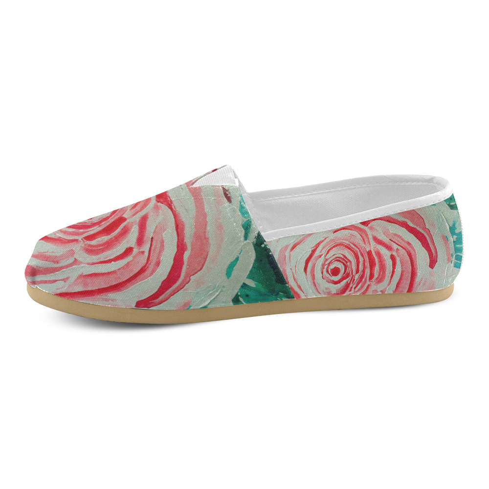 ROSES ARE PINK PINK Unisex Casual Shoes (Model 004)