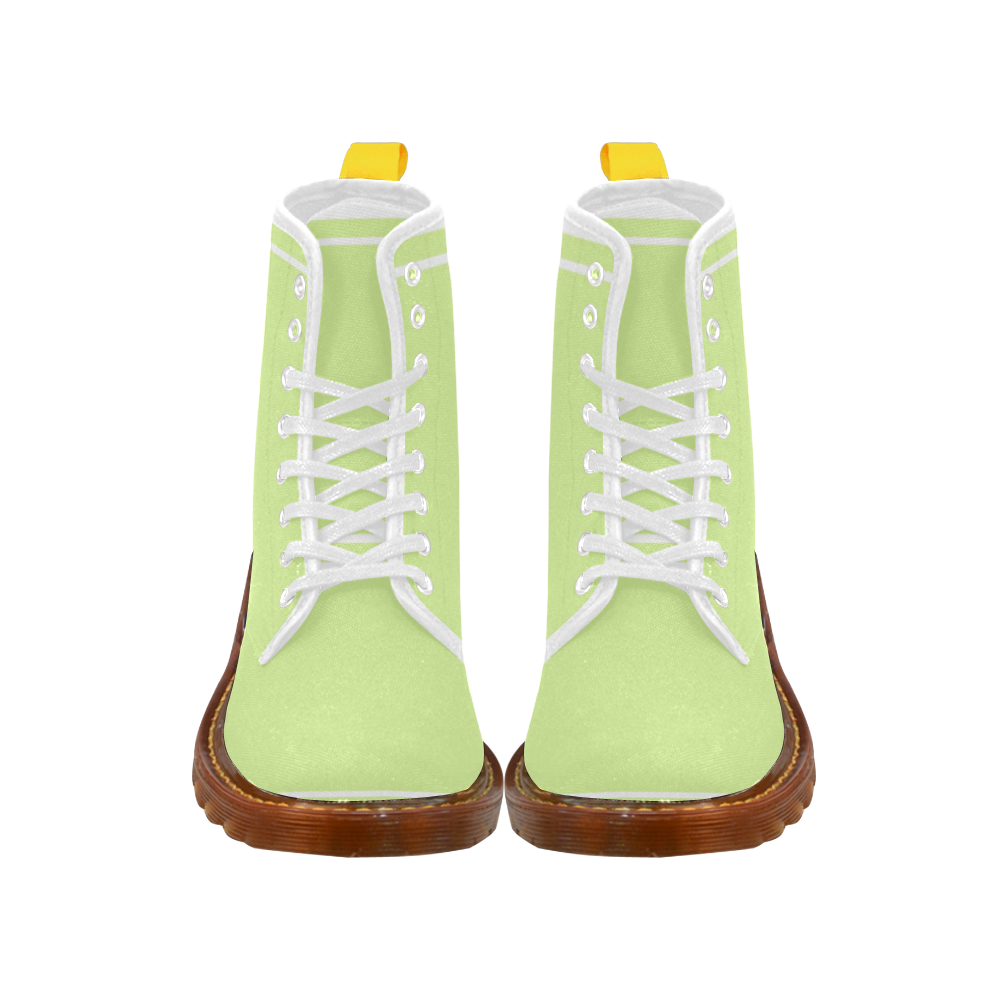 Light Green Ribbon Martin Boots For Men Model 1203H