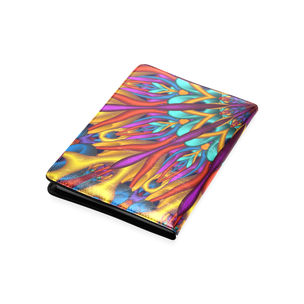 Amazing colors fractal mandala Half Version Custom NoteBook A5