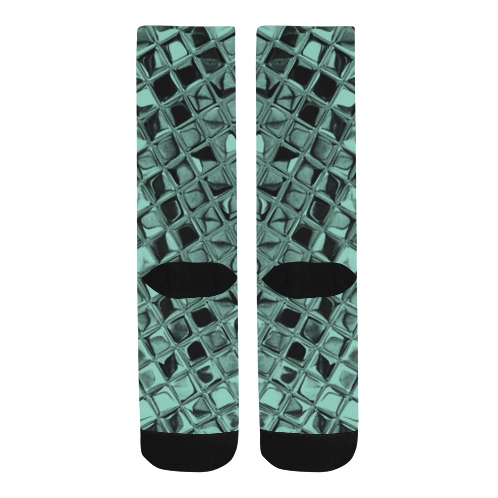 Metallic Beach Glass Trouser Socks