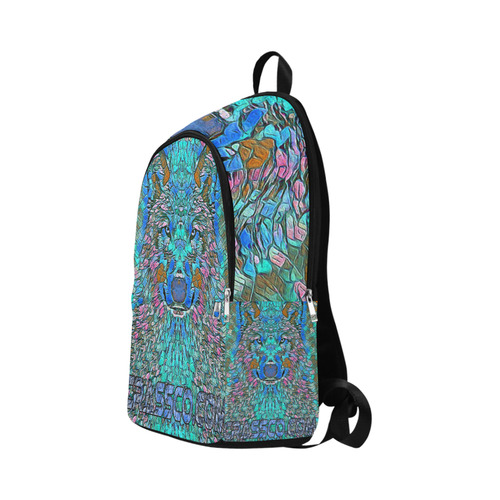 BLUE WOLF ART Fabric Backpack for Adult (Model 1659)