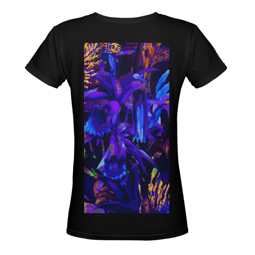 lionfish2 Women's Deep V-neck T-shirt (Model T19)