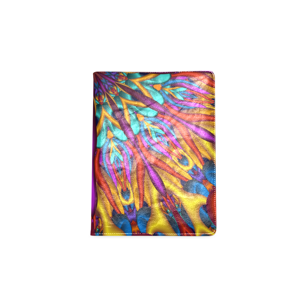 Amazing colors fractal mandala Half Version Custom NoteBook B5