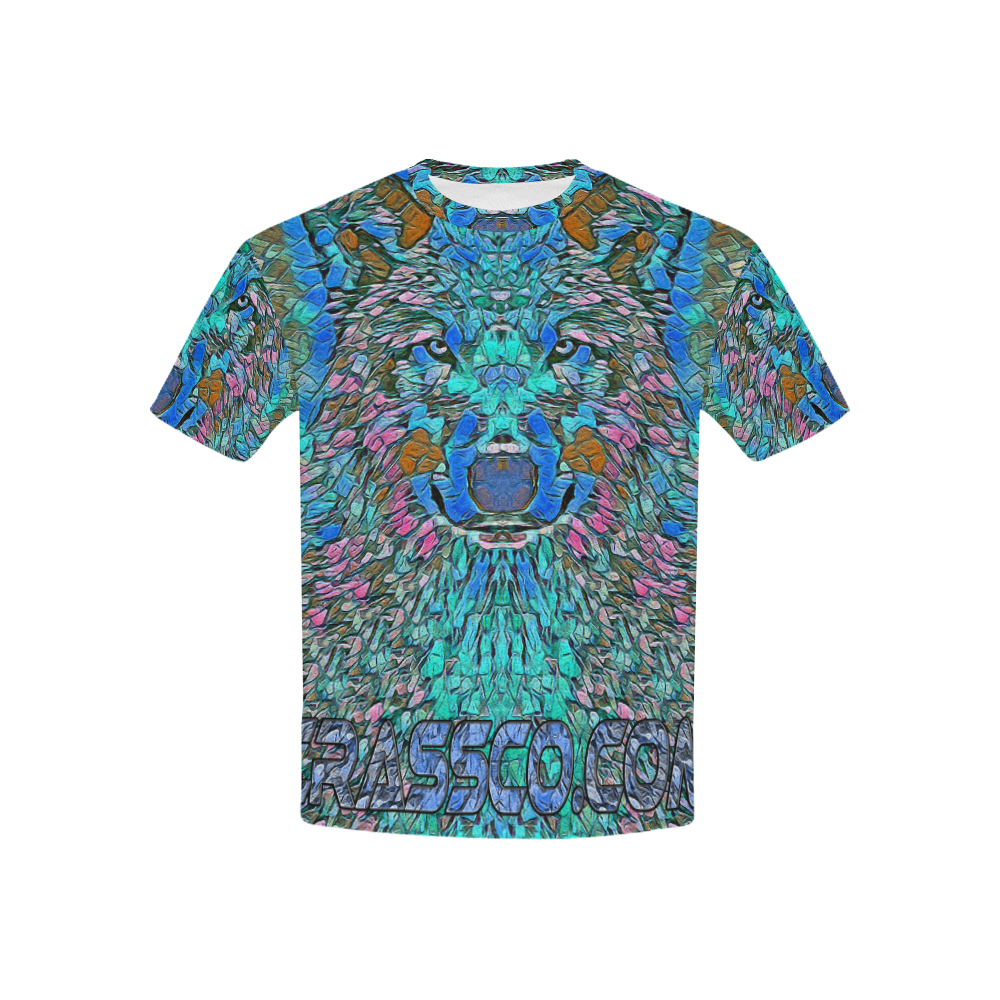 BLUE WOLF ART Kids' All Over Print T-shirt (USA Size) (Model T40)