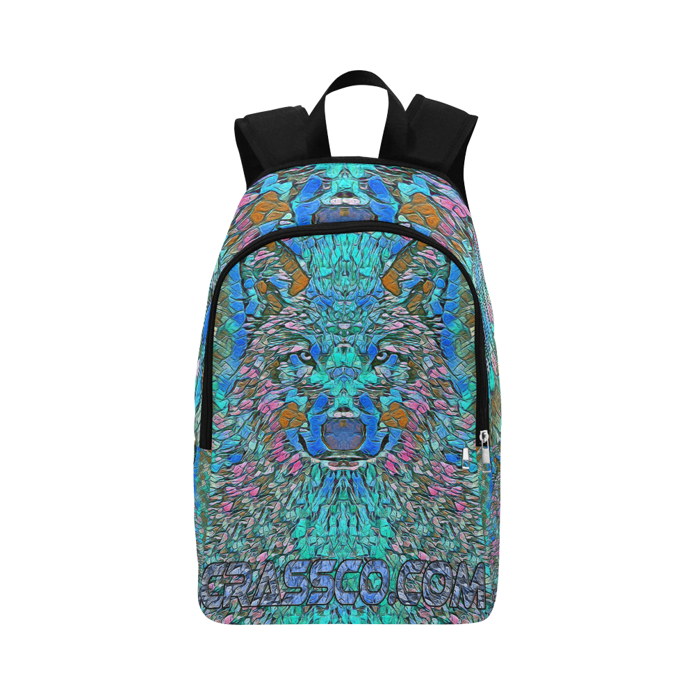 BLUE WOLF ART Fabric Backpack for Adult (Model 1659)